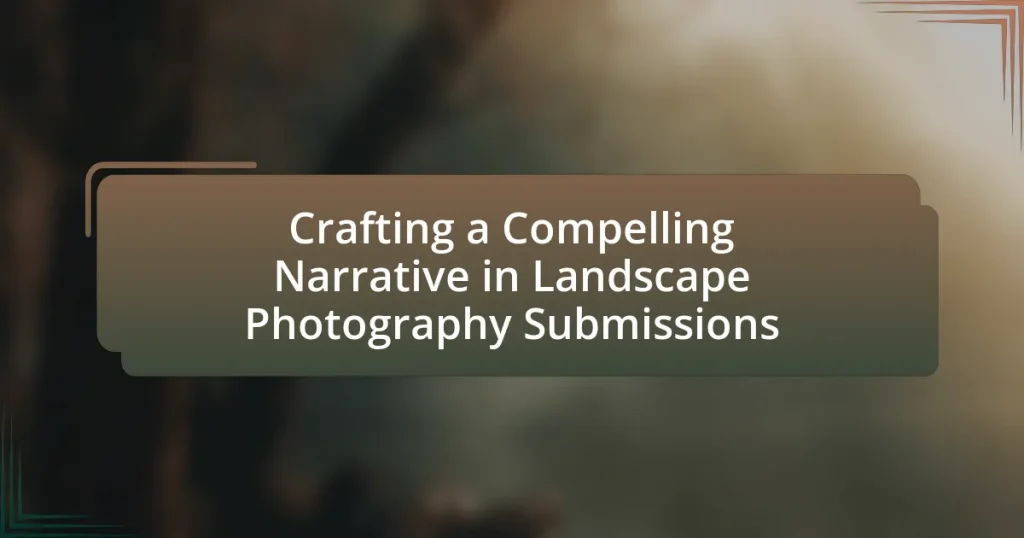 Crafting a Compelling Narrative in Landscape Photography Submissions