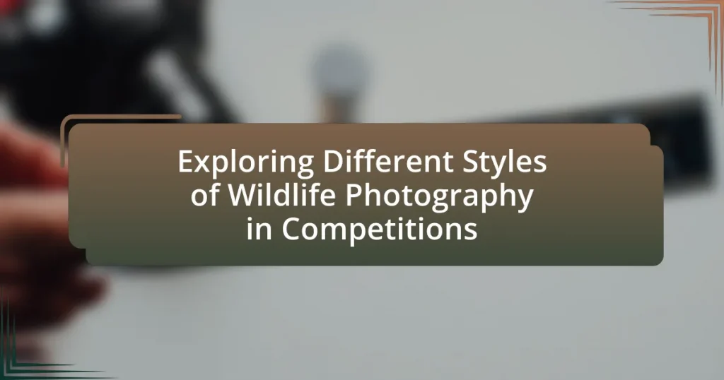 Exploring Different Styles of Wildlife Photography in Competitions