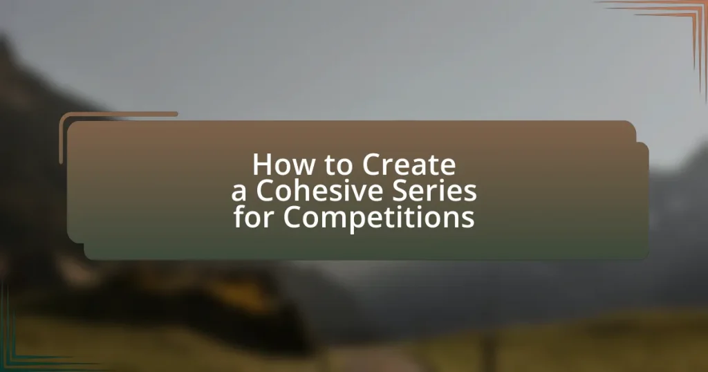 How to Create a Cohesive Series for Competitions