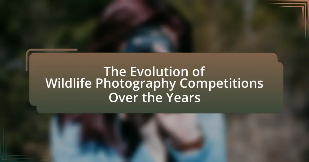 The Evolution of Wildlife Photography Competitions Over the Years