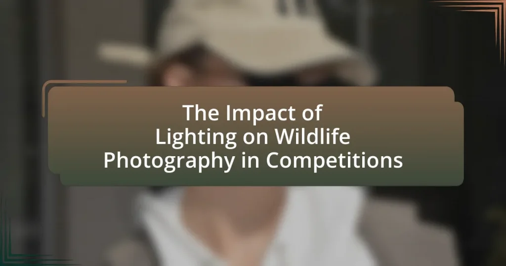 The Impact of Lighting on Wildlife Photography in Competitions