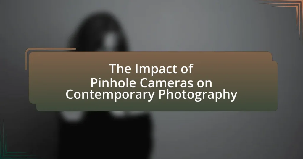 The Impact of Pinhole Cameras on Contemporary Photography