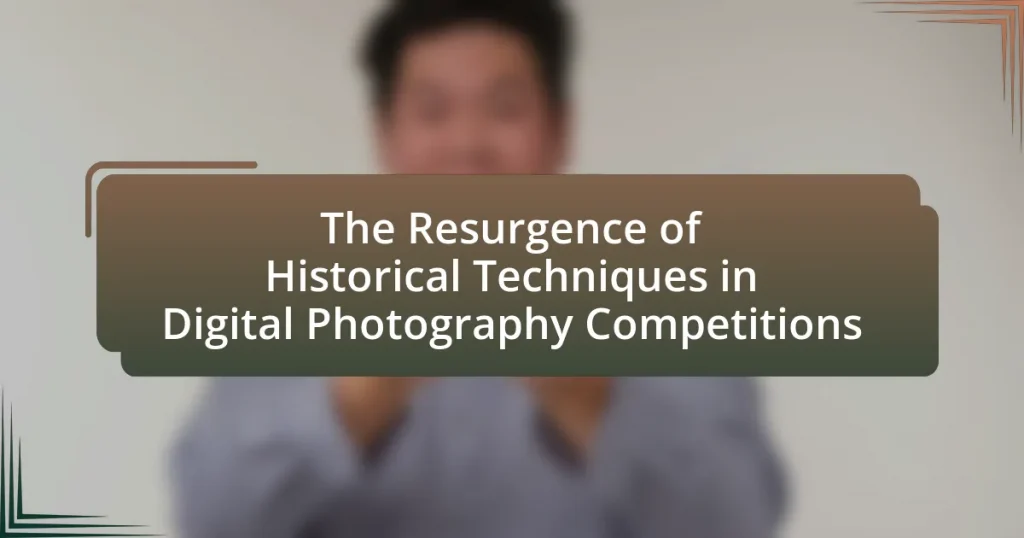 The Resurgence of Historical Techniques in Digital Photography Competitions