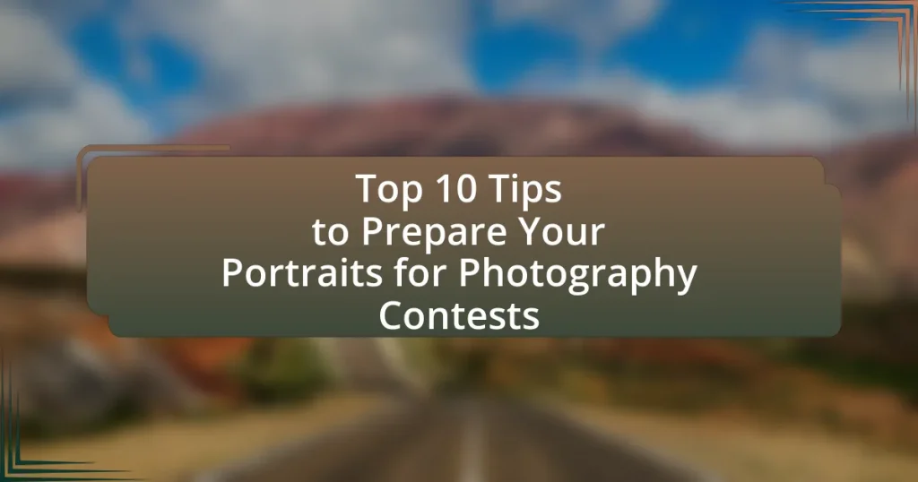 Top 10 Tips to Prepare Your Portraits for Photography Contests
