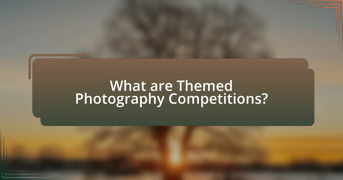 What are Themed Photography Competitions?