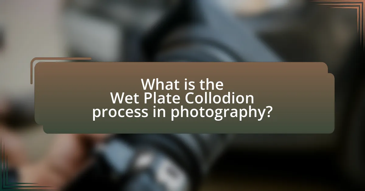 What is the Wet Plate Collodion process in photography?